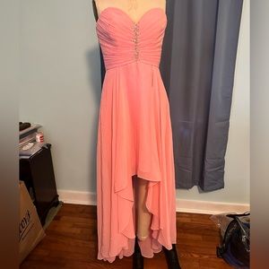 Pink Strapless Dress